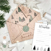 Weihnachtswünsche im Holzumschlag für Weihnachtsmann "Tannen" | Briefumschlag aus Holz personalisiert