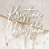 Cake topper personalized with name