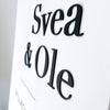 Welcome sign on acrylic with gold leaf | personalised