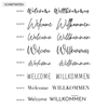 Acrylic welcome sign "Welcome"