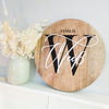 Wooden sign Clementi made of mango wood | personalised