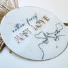 Acrylschild Just Love Valentinstag Hochzeit Geschenk