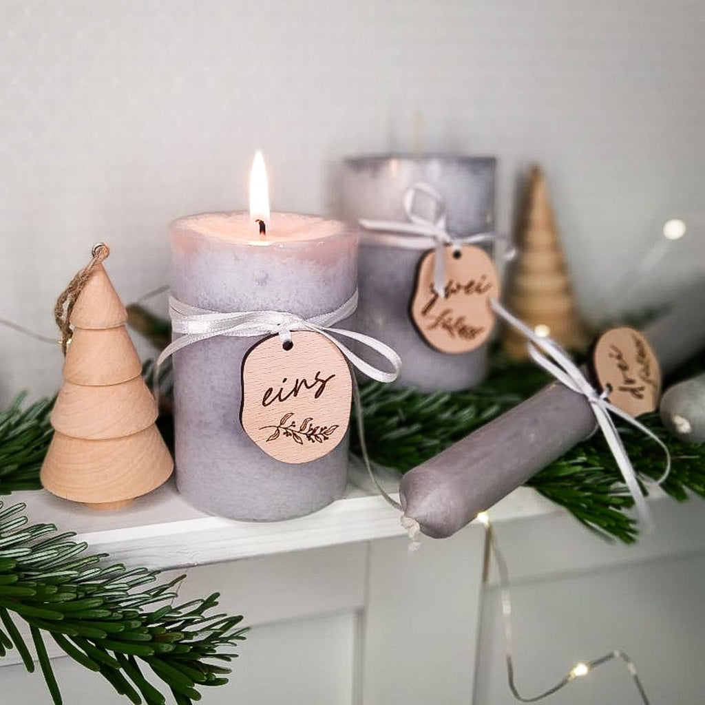 Adventskranz Anhänger Holz