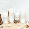 Adventskranzanhänger Lederband Set „schlicht"