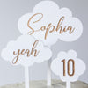 Cake Topper "3 Wolken" | personalisiert