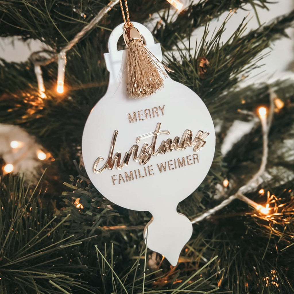 Christmas tree decoration "Merry Christmas" | personalised