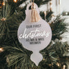 Christmas tree decoration "our first christmas" | personalized | acrylic pendant