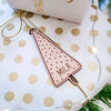 Weihnachtliche Geschenkanhänger mit Name
