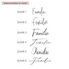 Charlotte family plaque, personalised