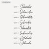 Wooden sign Clementi made of mango wood | personalised