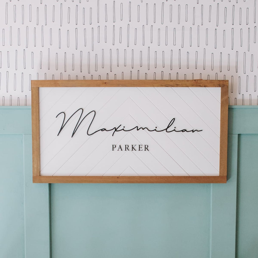 Holzschild "Parker" Shabby | personalisiert