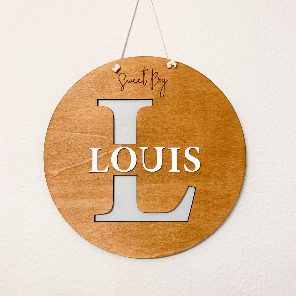 Children's wooden sign Sweet Girl/Boy, personalised