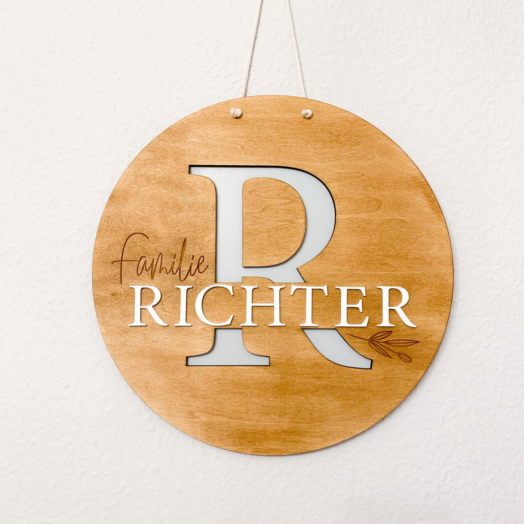Familienschild Sky, personalisiert