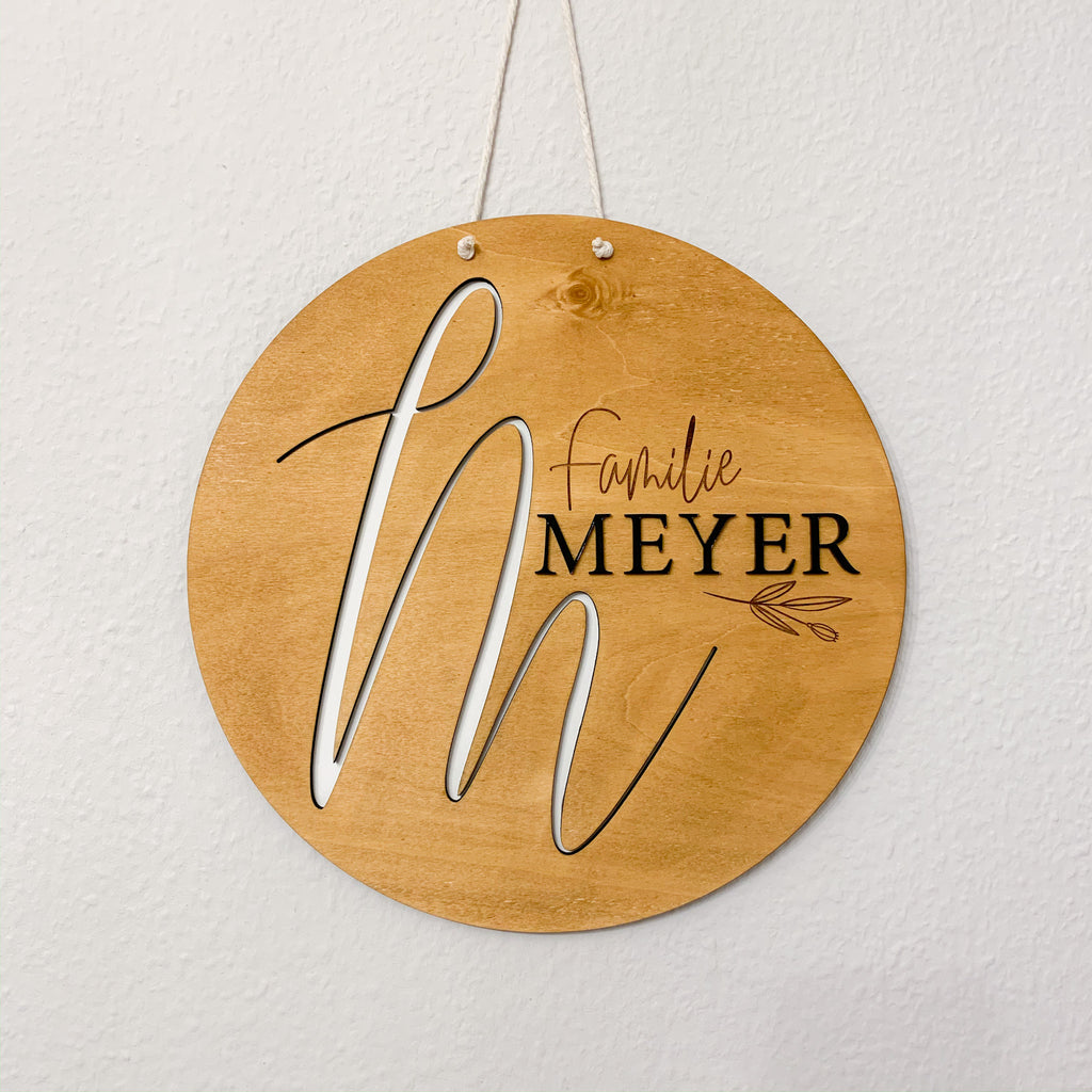 Charlotte family plaque, personalised