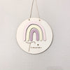 Name plate Rainbow made of wood