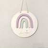 Name plate Rainbow made of wood
