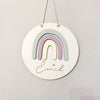 Name plate Rainbow made of wood