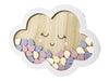 Scrapbook cloud with colorful drops