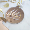 Personalisierter Weihnachtsschmuck Mit Jahreszahl und Namen