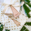 Personalisierte Geschenkanhänger Tannenbaum-Form