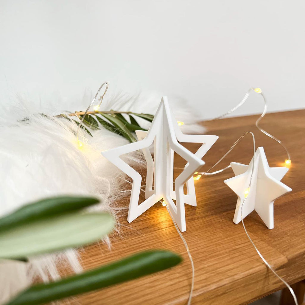 Stern 3D als Steckfigur aus Acryl minimalistisch