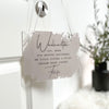 Weihnachtsdeko Schild aus Acryl „Weihnachten ist …“ in Beige