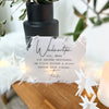 Weihnachtsdeko Schild aus Acryl „Weihnachten ist …“ in Beige