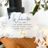 Weihnachtsdeko Schild aus Acryl „Weihnachten ist …“ in Weiß