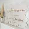 Willkommensschild auf Acryl "Welcome"
