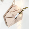 Wunschzettel an Weihnachtsmann | Briefumschlag aus Holz personalisiert