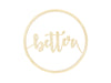 Wooden Chair Sign "Better Together" - 28 cm