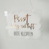 Acrylschild "Pssst Baby schläft" | 15 x 20cm | personalisiert