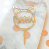 Cake Topper "Katzenohren" mit Zahl