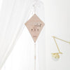 Birth plaque made of wood with acrylic writing in 3D | Personalized