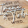 personalisiert holzschild valentinstag geschenk hocheit spruch