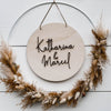 Wooden sign 3D writing, personalised
