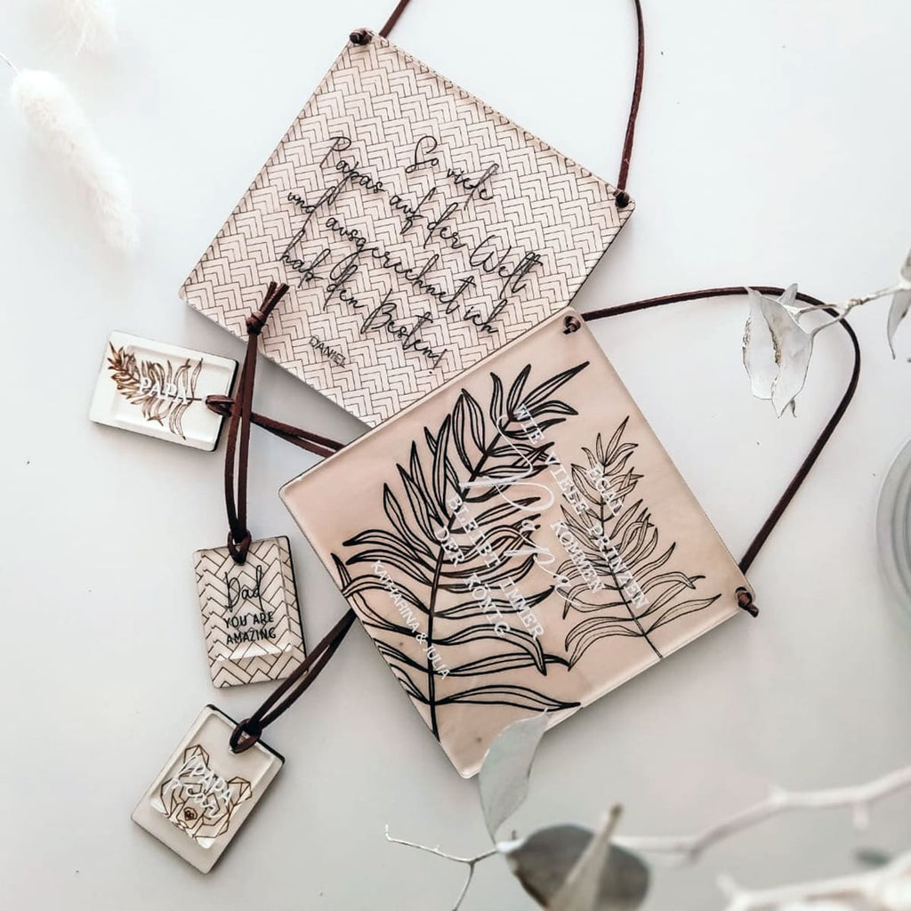 Small wooden sign for dad | made of acrylic and wood | personalised