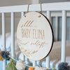 Wooden Sign Baby Sleeps | Around 20cm | personalised