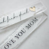 Personalized acrylic bookmark