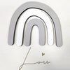 Name plate Rainbow made of wood