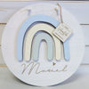 Name plate Rainbow made of wood