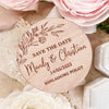 Save the Date Holzmagnet personalisiertes
