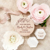 Save the Date Holzmagnet personalisiertes