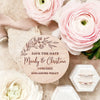 Save the Date Holzmagnet personalisiertes