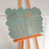 willkommensschild Hochzeit 3D Schrift Acrylglas personalisiert