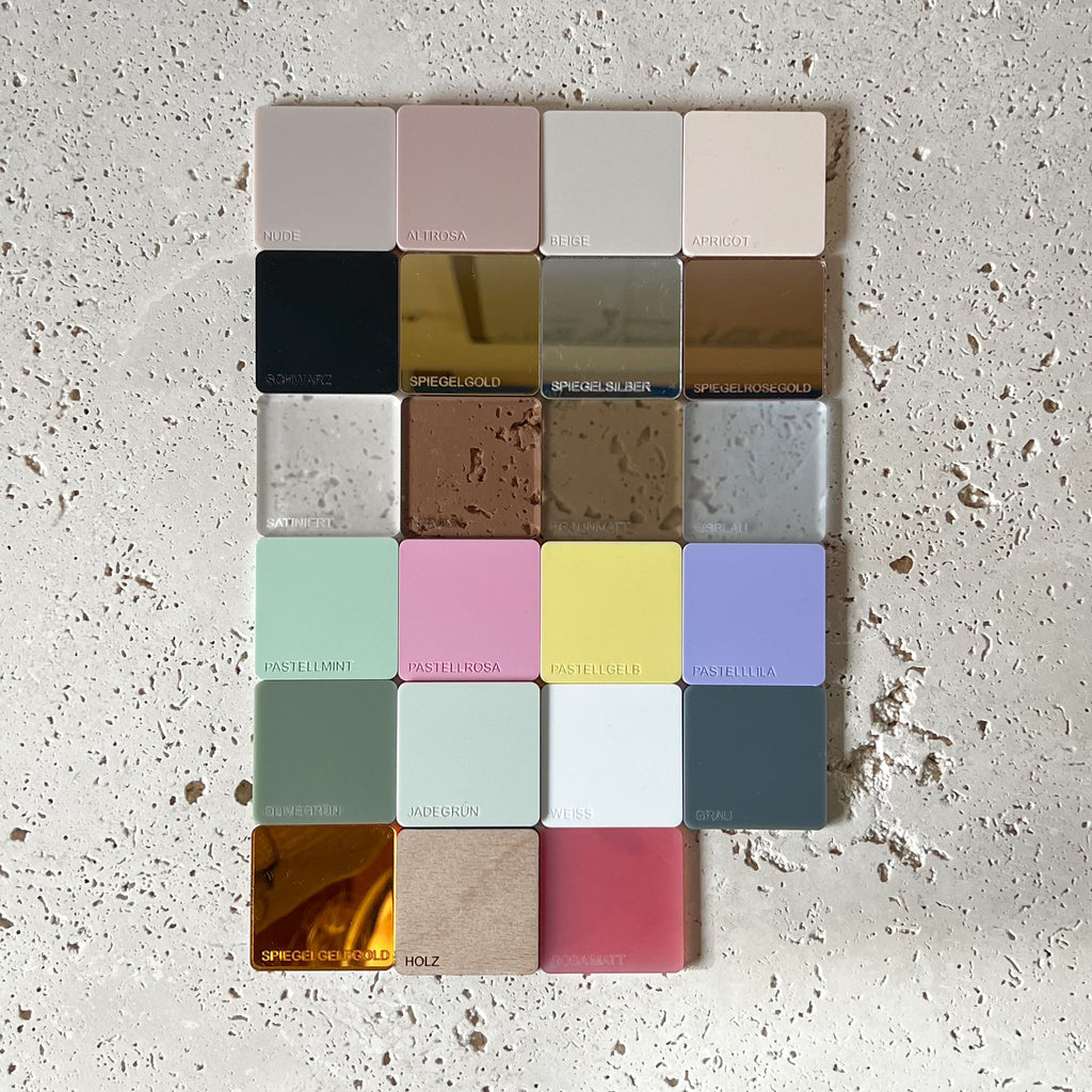 Farbpalette Acrylfraben Farbauswahl