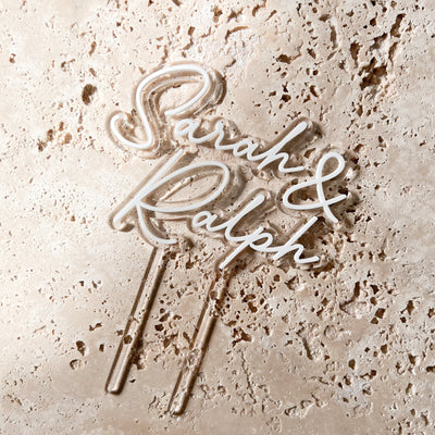 Hochzeit Cake Topper personalisiert mit Namen