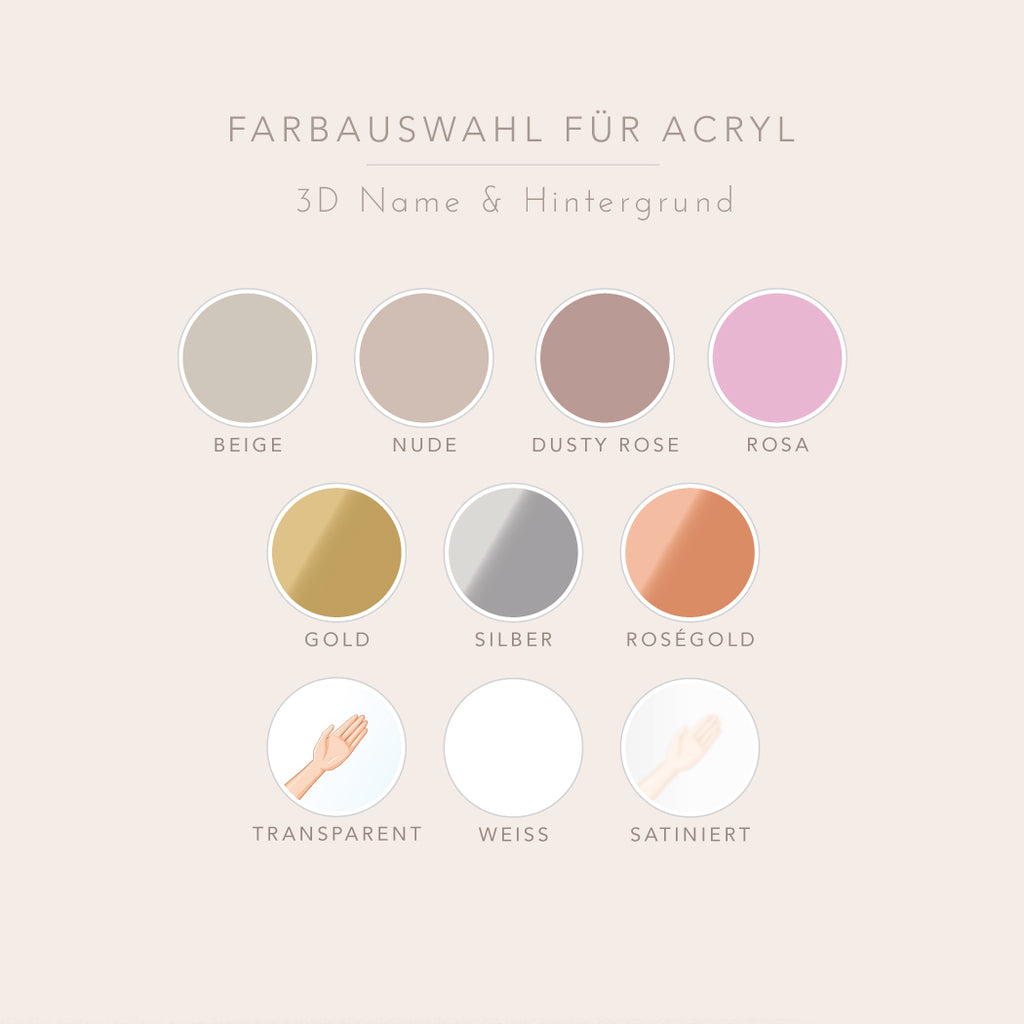 Farbauswahl für Acryl