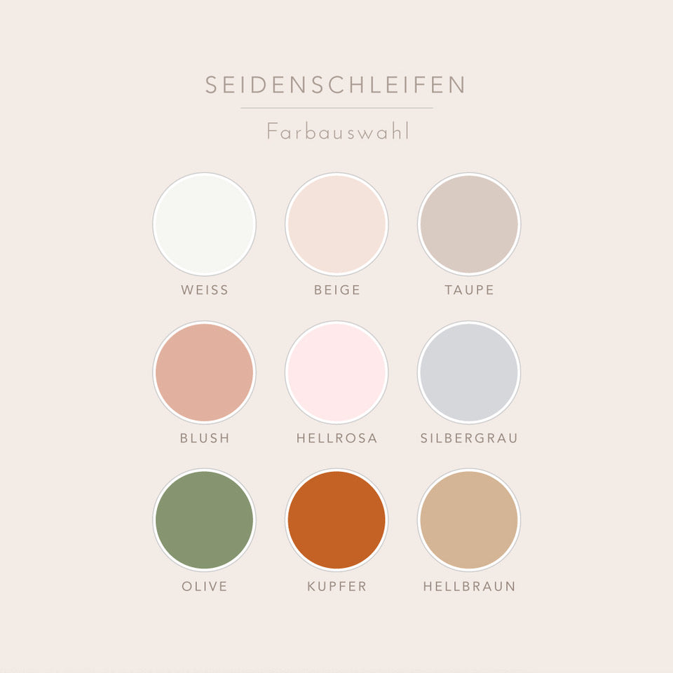 Ringkissen aus Acryl mit Seidenband | Braun | personalisiert