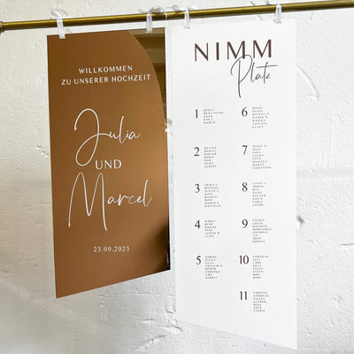 Sitzplan-Set Hochzeit „Viktoria“ – personalisiert